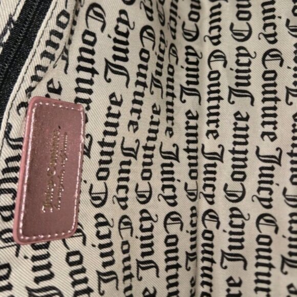 Juicy Couture String Of Pearls Satchel Pink  Diamond Y2K NWT - Picture 5 of 6